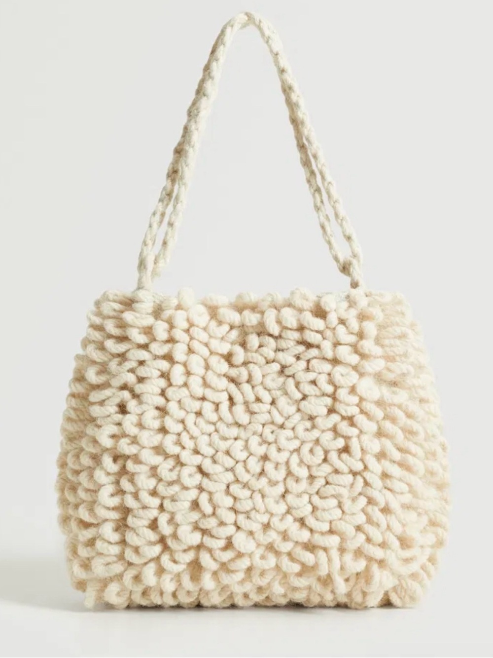 Mango Terry Wool Bag NWT